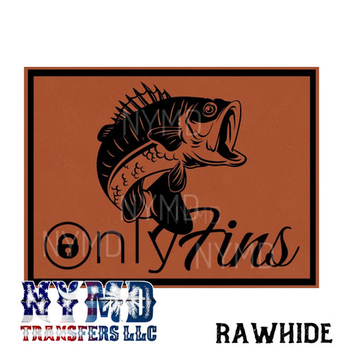 Fins Leather Patch