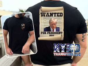 OS-48 - *RTS * 9/7* Adult ~ Wanted ~ NEW SOFT LOW HEAT FORMULA  Full Color Screen Print Transfer - NYMD EXCLUSIVE
