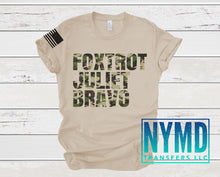 Load image into Gallery viewer, V-8 - *RTS* Adult ~  Foxtrot Camo ~ Full Color Screen Print Transfer - NYMD EXCLUSIVE