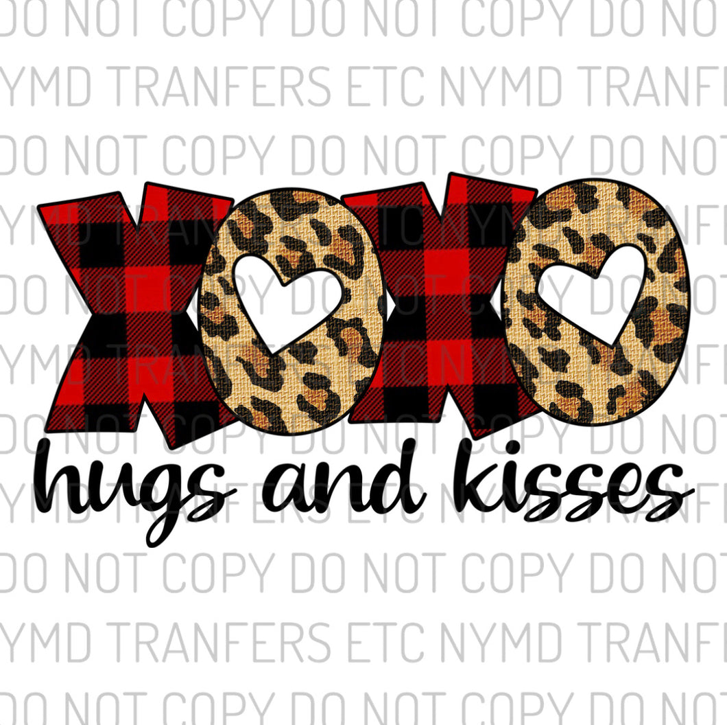 XOXO Hugs And Kisses Ready To Press Sublimation Transfer