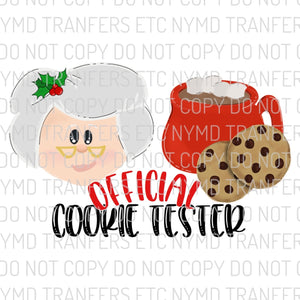 Official Cookie Tester Ready To Press Sublimation Transfer