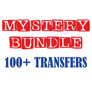 Mystery Bundle ~ Bundle of 100+ Screen Print Transfers