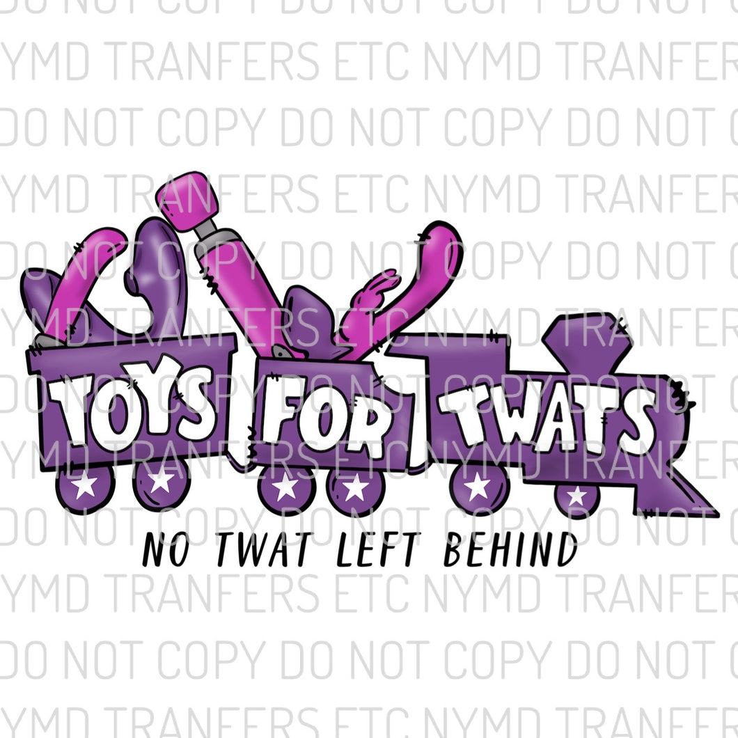 Toys For Twats Ready To Press Sublimation Transfer