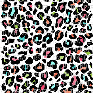 Multicolor Leopard Print Full Sheet Ready To Press Sublimation Transfer