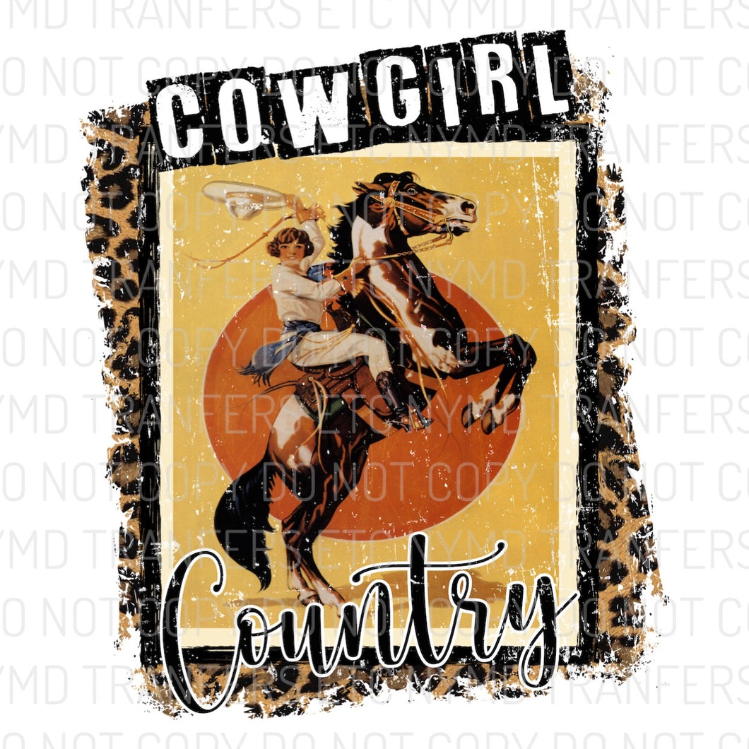 Cowgirl Country Ready To Press Sublimation Transfer