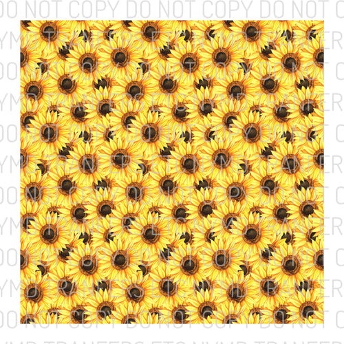 Sunflower Print 1 Full Sheet Ready To Press Sublimation Transfer