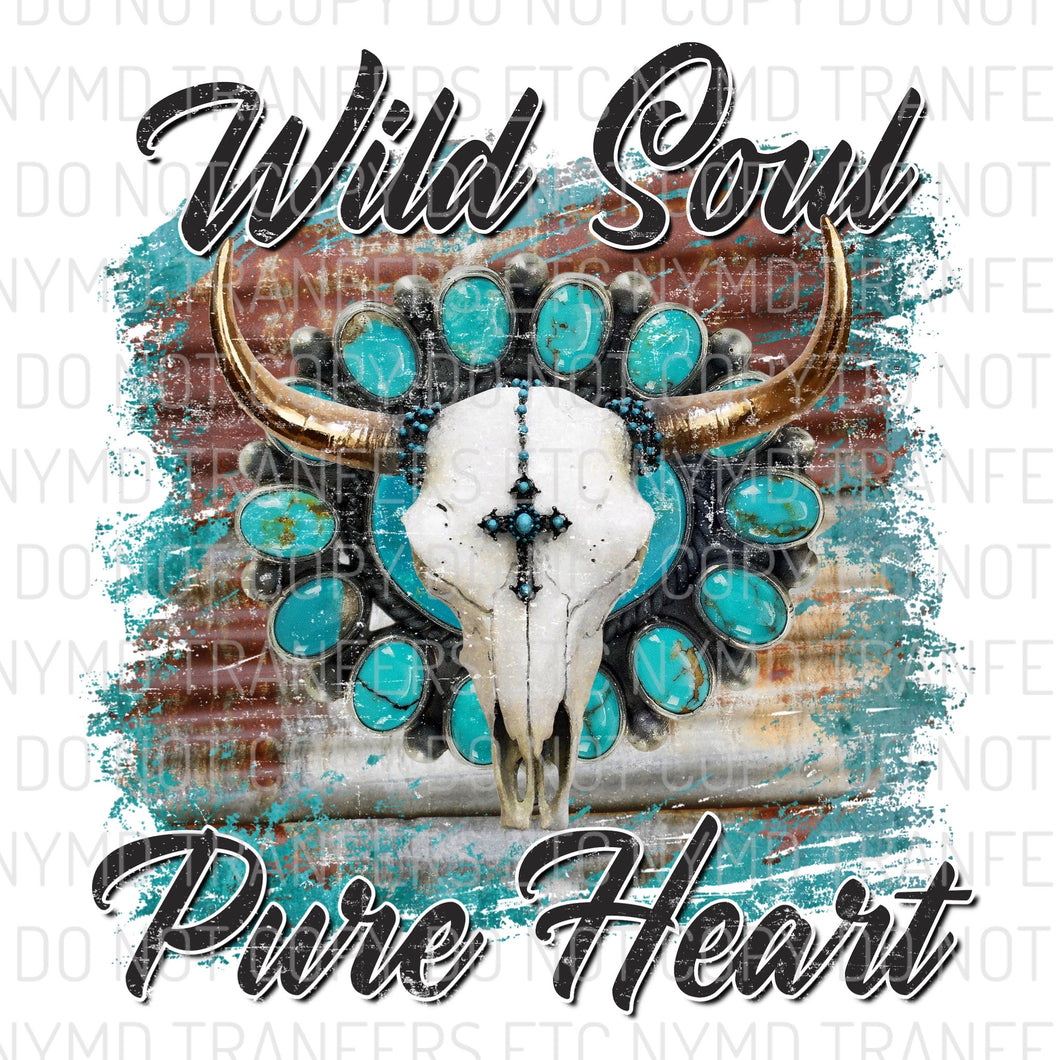 Wild Soul Pure Heart Ready To Press Sublimation Transfer