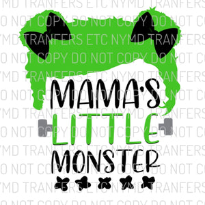 Mama’s Little Monster Girl Ready To Press Sublimation Transfer