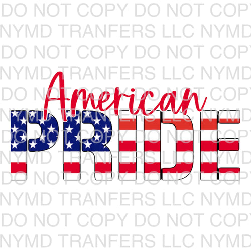 American Pride Ready To Press Sublimation Transfer