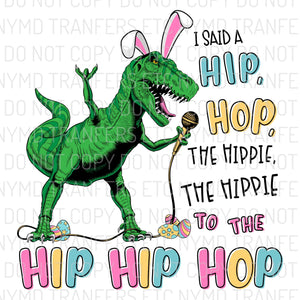 Hip Hop Dinosaur Ready To Press Sublimation Transfer