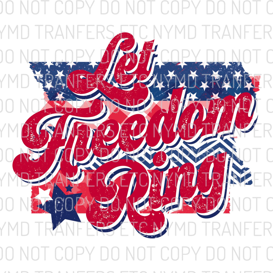 Let Freedom Ring Ready To Press Sublimation Transfer