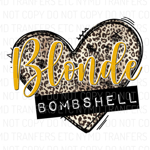 Blonde Bombshell Ready To Press Sublimation Transfer